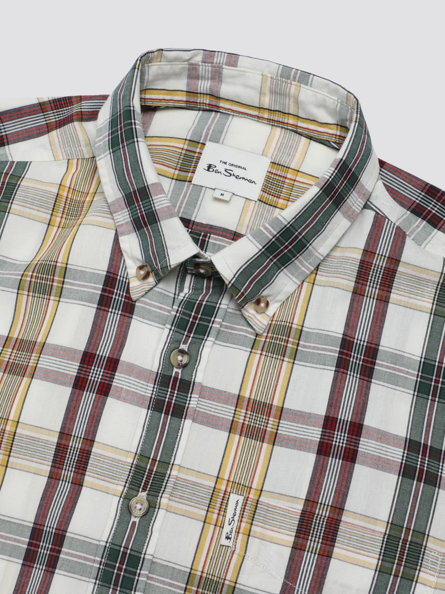Ben Sherman Shirts^Signature Heritage Check Shirt - Snow White