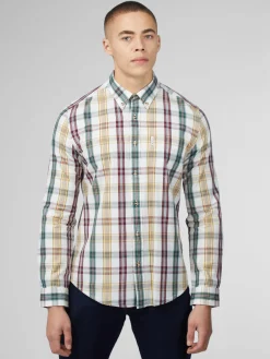Ben Sherman Shirts^Signature Heritage Check Shirt - Snow White