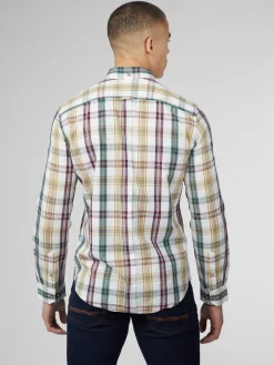 Ben Sherman Shirts^Signature Heritage Check Shirt - Snow White
