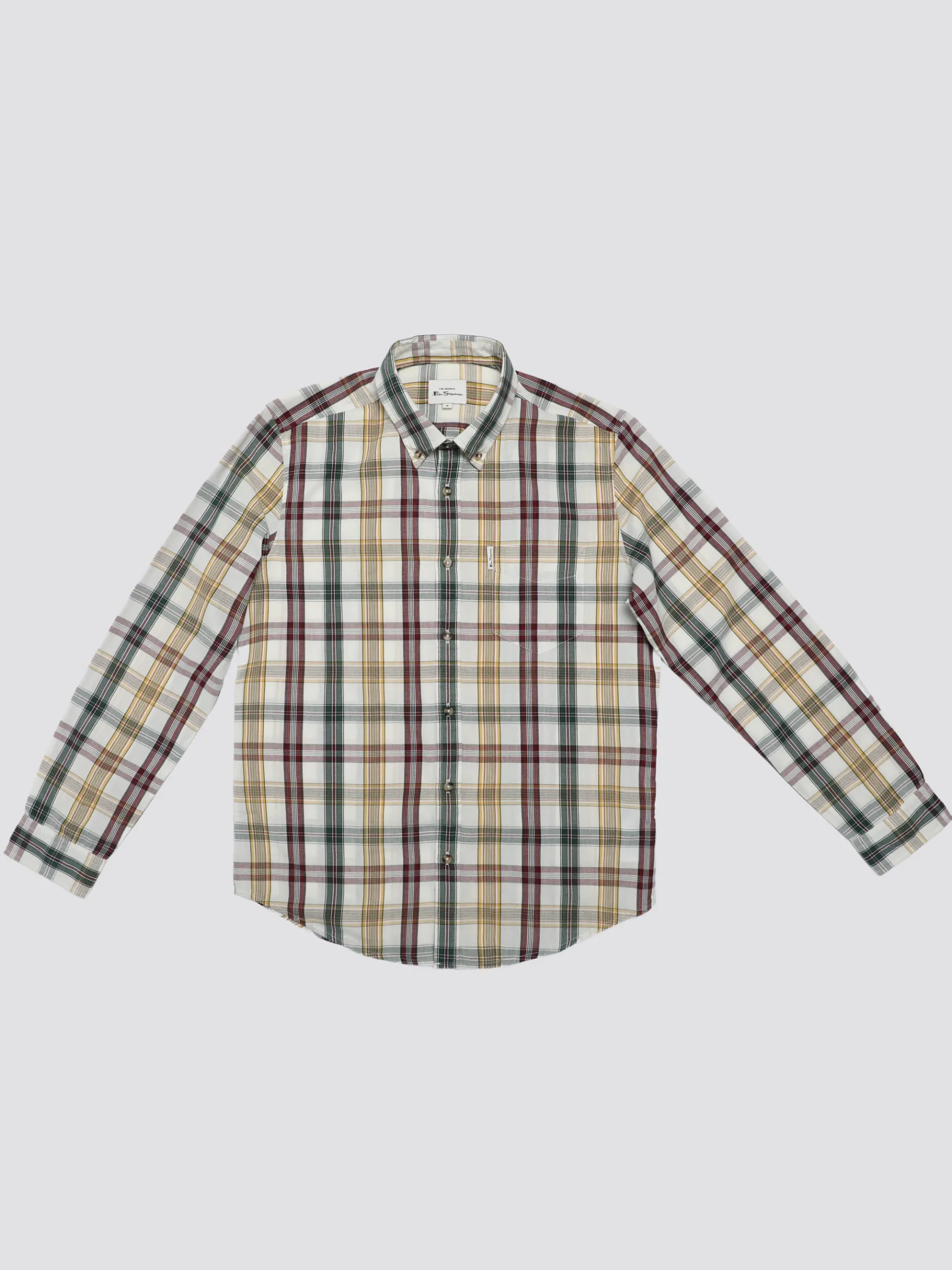 Ben Sherman Shirts^Signature Heritage Check Shirt - Snow White
