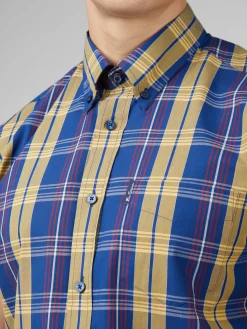Ben Sherman Shirts^Signature Irregular Check Shirt - Twilight Denim