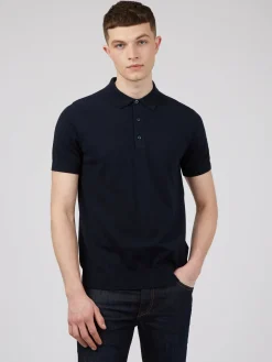 Ben Sherman Sweaters & Knits^Signature Knit Polo - Dark Navy