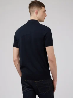 Ben Sherman Sweaters & Knits^Signature Knit Polo - Dark Navy