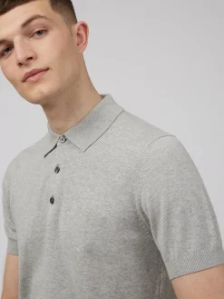 Ben Sherman Sweaters & Knits^Signature Knit Polo - Steel