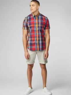 Ben Sherman Shirts^Signature Large Madras Check Shirt - Scarlett