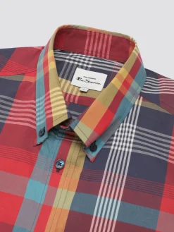 Ben Sherman Shirts^Signature Large Madras Check Shirt - Scarlett
