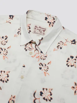 Ben Sherman Shirts^Signature Linear Floral Print Shirt - Ivory