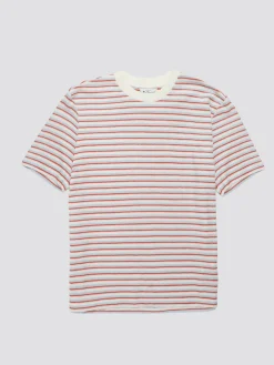 Ben Sherman T-Shirts & Tees^Signature Loopback Stripe Tee - Pale Blue
