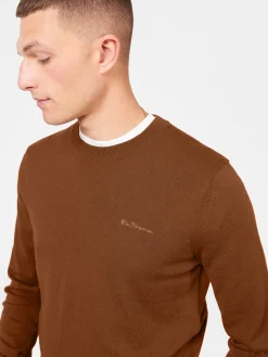 Ben Sherman Sweaters & Knits^Signature Merino Crewneck Sweater - Utility Brown