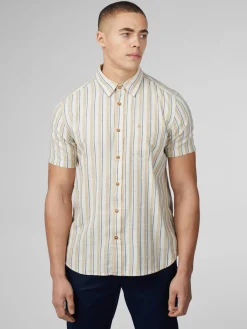 Ben Sherman Shirts^Signature Mod Stripe Shirt - Fog