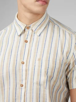 Ben Sherman Shirts^Signature Mod Stripe Shirt - Fog