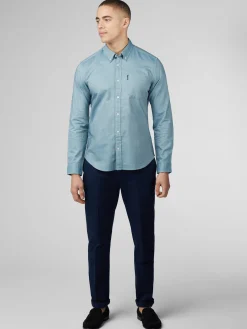Ben Sherman Shirts^Signature Oxford - Long Sleeve - Teal