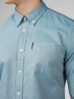 Ben Sherman Shirts^Signature Oxford - Long Sleeve - Teal