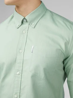 Ben Sherman Shirts^Signature Oxford - Long Sleeve - Grass Green