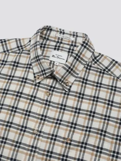 Ben Sherman Shirts^Signature Oxford Check Shirt - Snow White