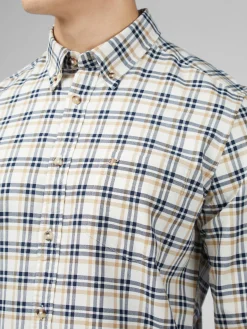 Ben Sherman Shirts^Signature Oxford Check Shirt - Snow White