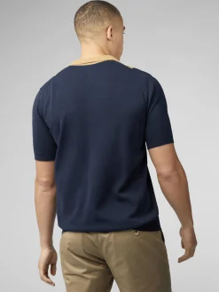 Ben Sherman Sweaters & Knits^Signature Resort Neck Button Through Polo - Dark Navy