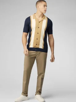 Ben Sherman Sweaters & Knits^Signature Resort Neck Button Through Polo - Dark Navy