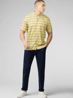 Ben Sherman Shirts^Signature Retro Geo Print Shirt - Sunflower
