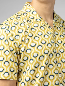 Ben Sherman Shirts^Signature Retro Geo Print Shirt - Sunflower