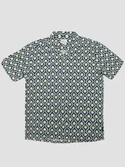 Ben Sherman Shirts^Signature Retro Geo Print Shirt - Grass Green