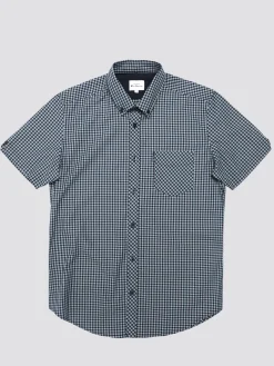 Ben Sherman Shirts^Signature Short Sleeve Gingham Shirt - Petrol