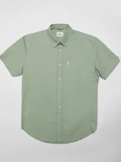 Ben Sherman Shirts^Signature Short Sleeve Oxford Shirt - Grass Green