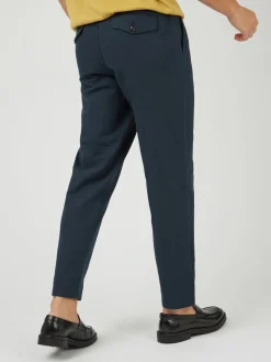 Ben Sherman Pants & Shorts^Signature Slim Taper Linen Trousers - Midnight