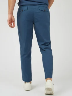 Ben Sherman Pants & Shorts^Signature Slim Taper Linen Trousers - Blue