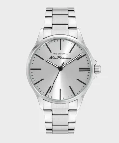 Ben Sherman Accessories^Signature Stainless Steel Bracelet Watch 41mm Silver/Silver/Silver