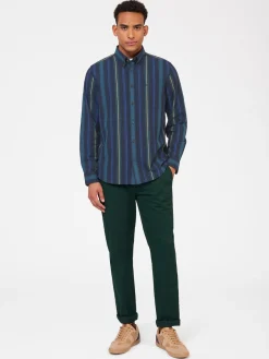 Ben Sherman Shirts^Signature Striped Oxford Shirt Fraser Green