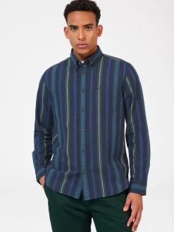 Ben Sherman Shirts^Signature Striped Oxford Shirt Fraser Green