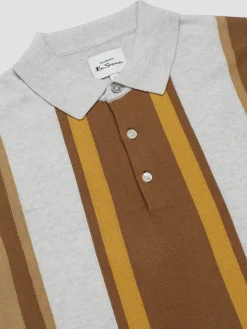 Ben Sherman Sweaters & Knits^Signature Vertical Stripe Polo - Ivory