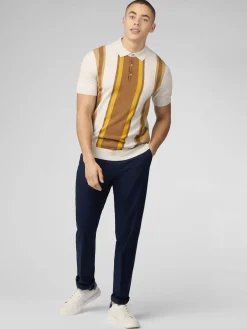 Ben Sherman Sweaters & Knits^Signature Vertical Stripe Polo - Ivory