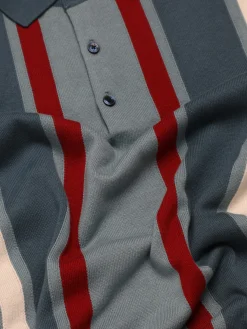 Ben Sherman Sweaters & Knits^Signature Vertical Stripe Polo - Teal