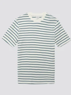 Ben Sherman T-Shirts & Tees^Signature Waffle Stripe Tee - Snow White