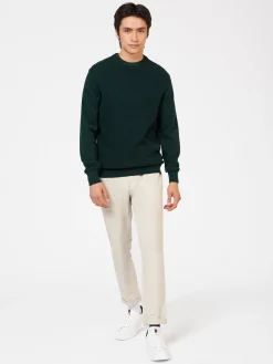 Ben Sherman Sweaters & Knits^Textured Crewneck Sweater - Dark Green