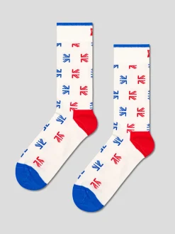Ben Sherman Accessories^The Champions Happy Socks 2 Pack Gift Box Blue/White