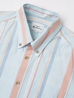 Ben Sherman Shirts^The Oxford Ivy Stripe Long-Sleeve Shirt - Sky Blue