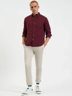 Ben Sherman Shirts^Uniform Flannel Shirt - Merlot